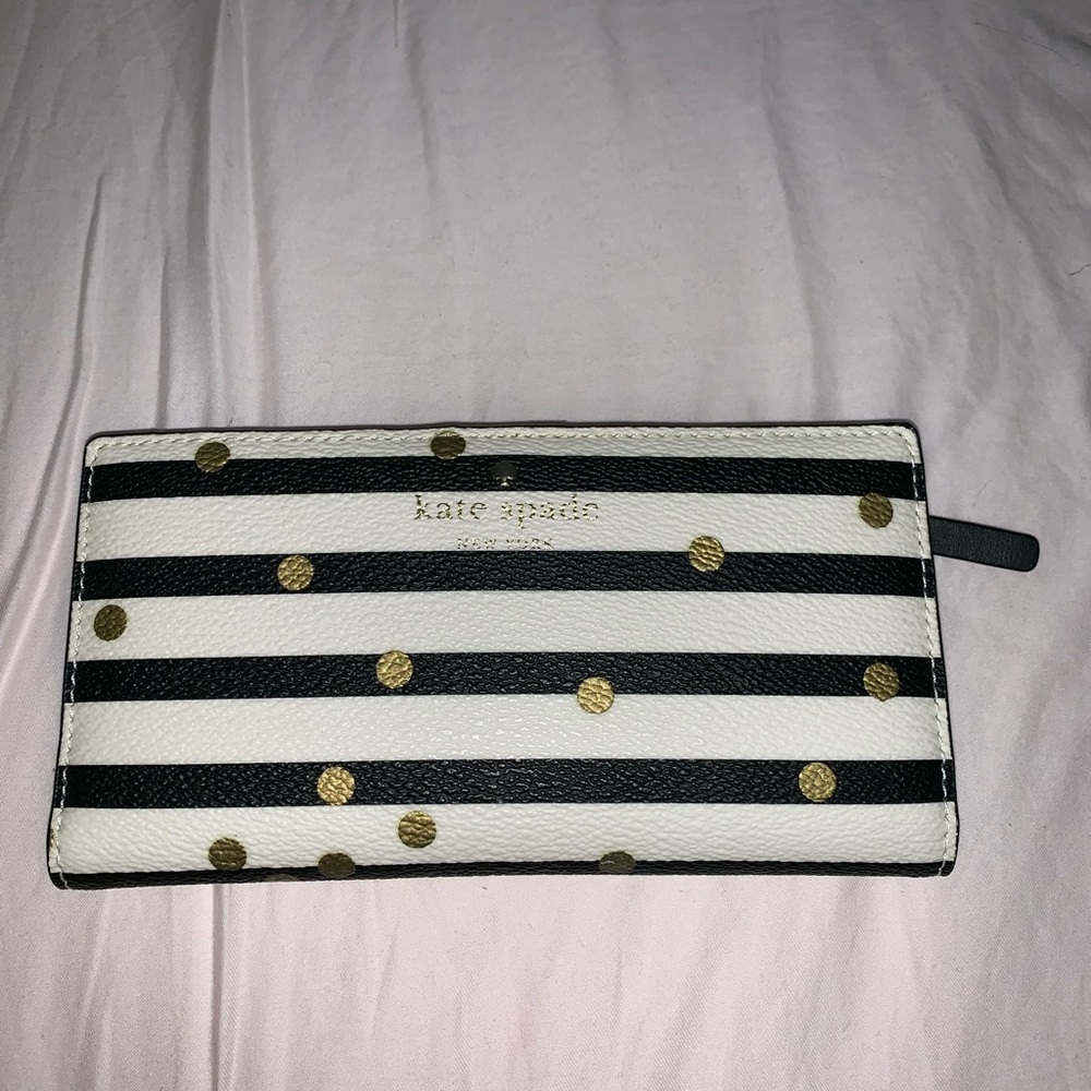 Black and gold Kate Spade Wallet